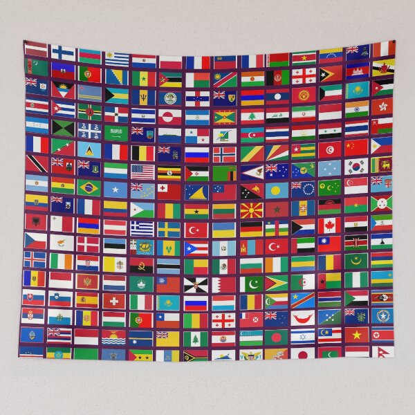 Item preview, Flags of the World All Countries Nations  - Purple designed and sold by Divine Ease.