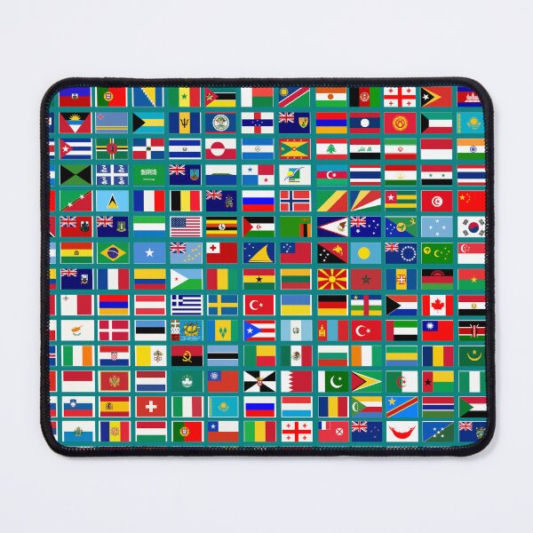Item preview, Flags of the World All Countries Nations - Teal designed and sold by Divine Ease.