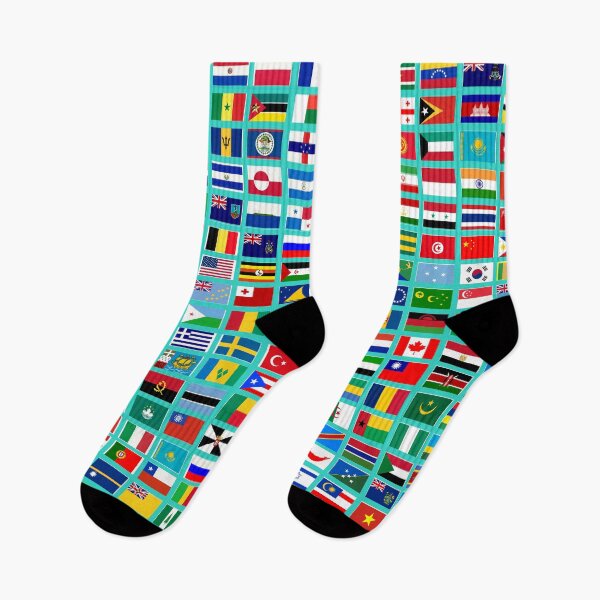 Item preview, Flags of the World All Countries Nations  - Turquoise  designed and sold by Divine Ease.