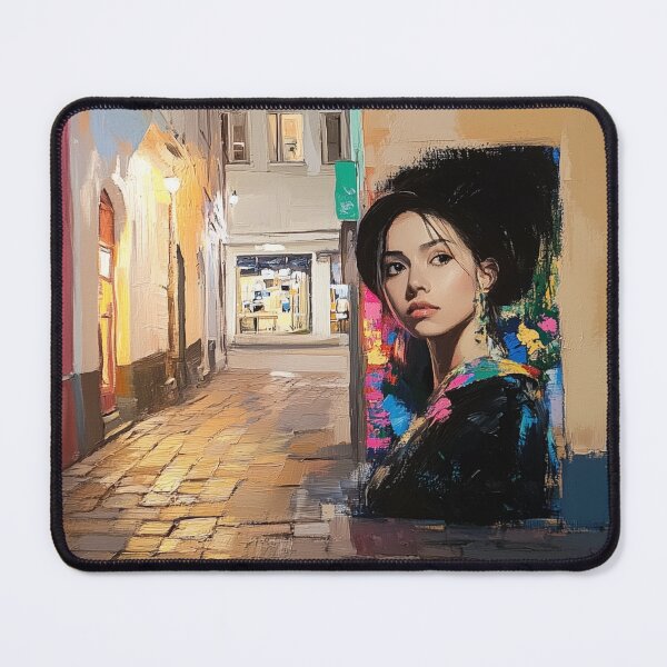 Item preview, Europe Street Art Oil Painting Wall Art designed and sold by rexsumma.