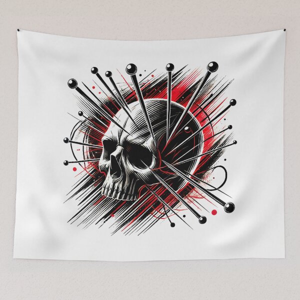 Item preview, Voodoo Skull with Pins and Dark Energy Explosion designed and sold by Pattamo1.