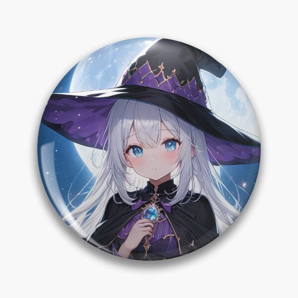 Item preview, Witch anime girl portrait art designed and sold by TheArtistOf2022.