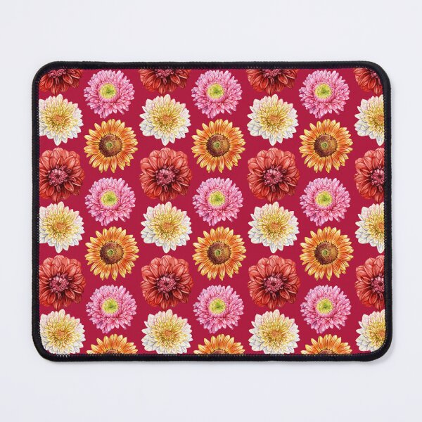 Item preview, Fall Flowers Red Pattern designed and sold by Katariina Purru.