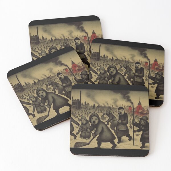 Item preview, Masked March: The Dystopian Snowfall designed and sold by landletsy.