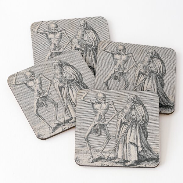 Item preview, Vintage Skeleton Art, Death, Macabre Art designed and sold by CulturalCurios.