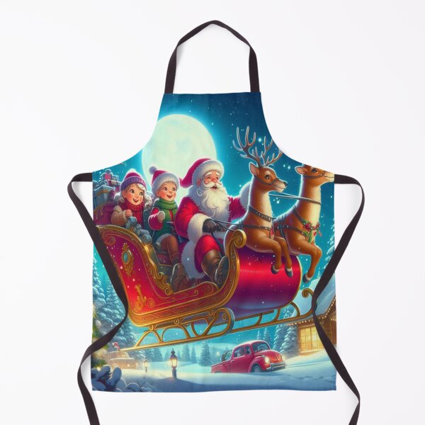 Item preview, Digital Sleigh Adventures: Santa Claus and children on a magical journey through the winter sky designed and sold by FotoworldEdel.