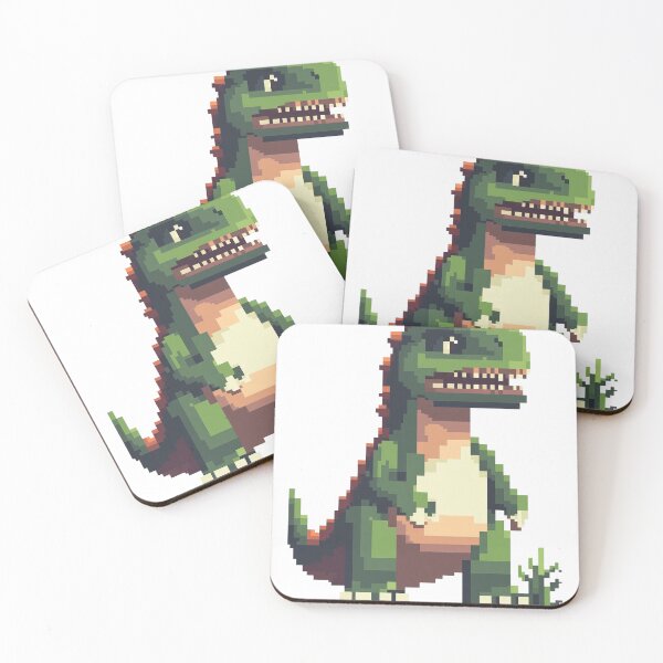 Item preview, Pixel Dinosaur Retro Game Style designed and sold by BeUniqueCo.