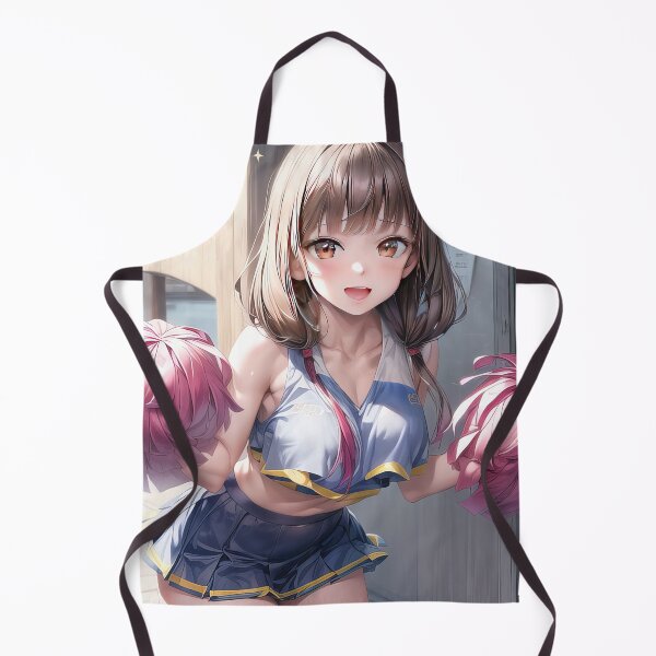 Item preview, Cheerleader anime girl in stadium portrait art designed and sold by TheArtistOf2022.