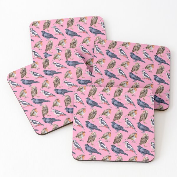Item preview, Fall Birds Pattern Pink designed and sold by Katariina Purru.