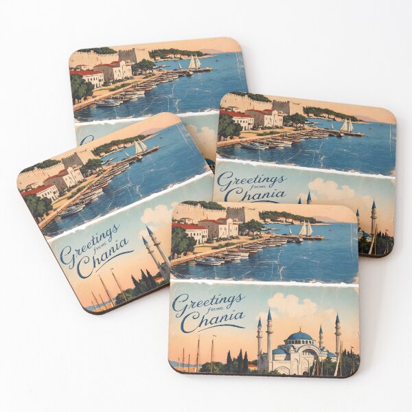 Item preview, Chania Crete Greece Postcard Vintage Retro Travel Vintage designed and sold by TravelPostcardGems.