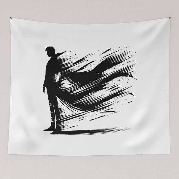 Item preview, Vampire Silhouette with Dramatic Shadow Cloak Effect designed and sold by Pattamo1.