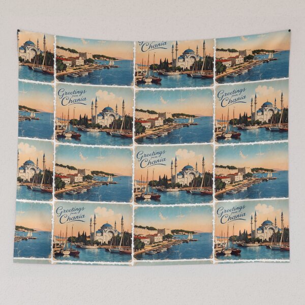 Item preview, Chania Crete Greece Postcard Vintage Retro Travel Vintage designed and sold by TravelPostcardGems.