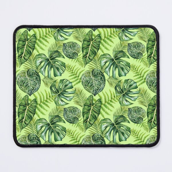 Item preview, Tropical Houseplants Leaf Pattern Green designed and sold by Katariina Purru.