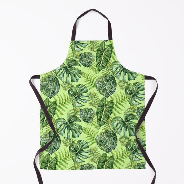 Item preview, Tropical Houseplants Leaf Pattern Green designed and sold by Katariina Purru.