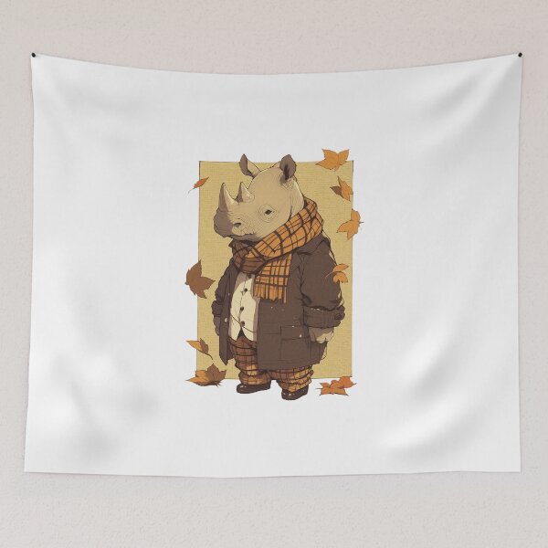 Item preview, Autumn rhino designed and sold by krabbaraban.
