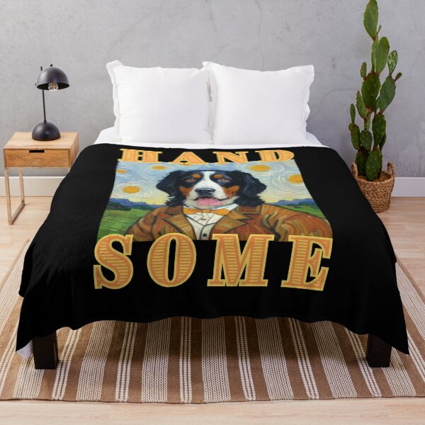 Item preview, Handsome dog bernese in cute happy van gogh for autumn halloween funny gifts designed and sold by thankful-loco.