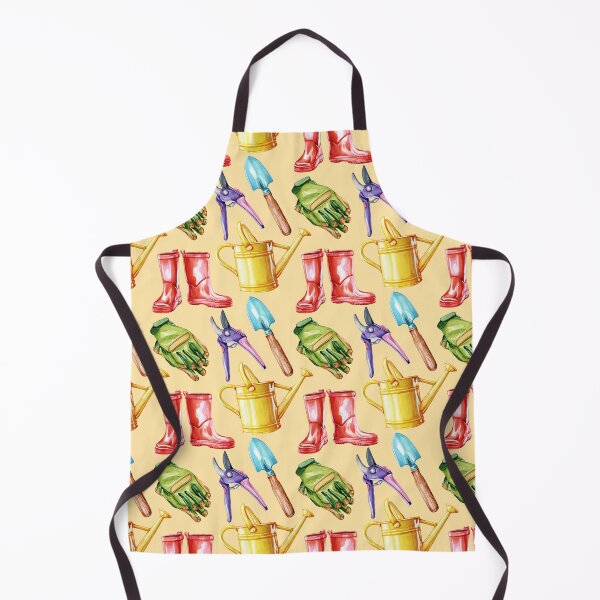Item preview, Garden Tools Pattern Yellow designed and sold by Katariina Purru.