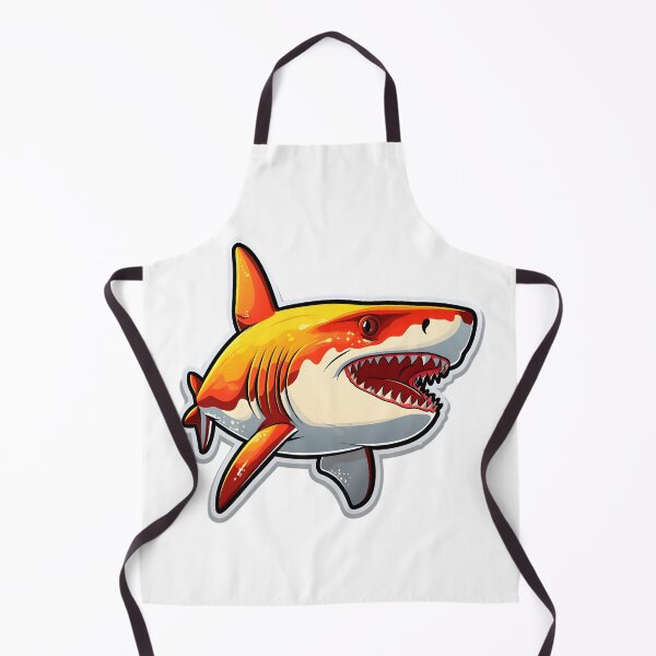 Item preview, CARTOON OF A SHARK WITHOUT BACKGROUND designed and sold by infinitearte.
