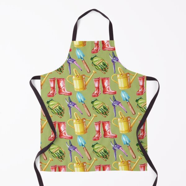 Item preview, Garden Tools Pattern Green designed and sold by Katariina Purru.
