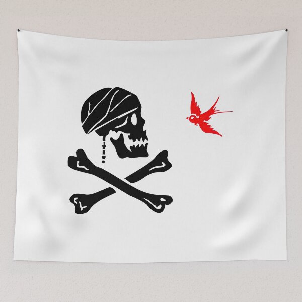 Item preview, Sparrow Pirate Flag designed and sold by Angry Swan Designs.