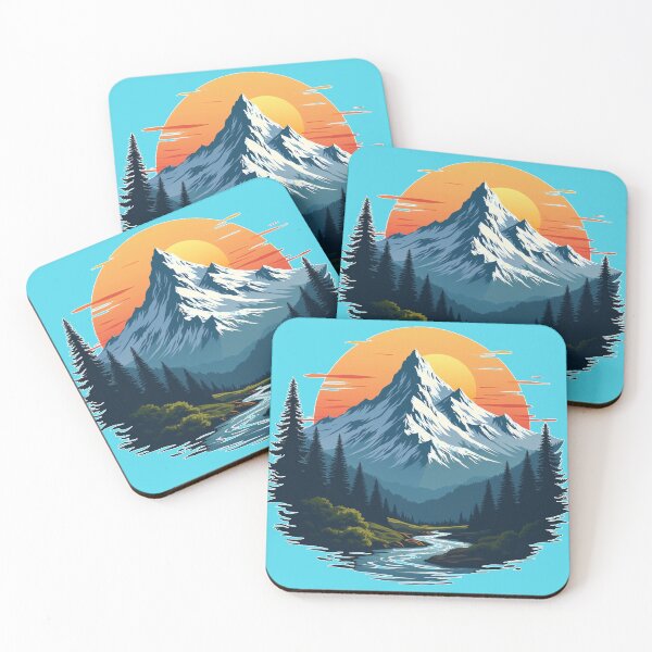 Item preview, Nature’s Serenity Adventure Mountain Landscape Design designed and sold by FunnyFarmDesign.