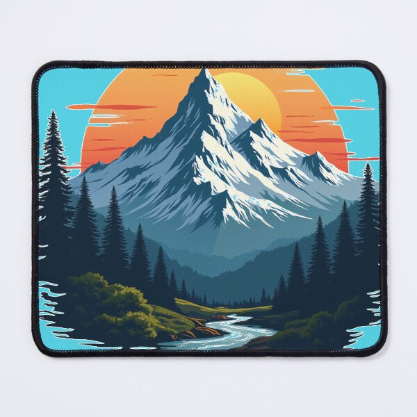 Item preview, Nature’s Serenity Adventure Mountain Landscape Design designed and sold by FunnyFarmDesign.
