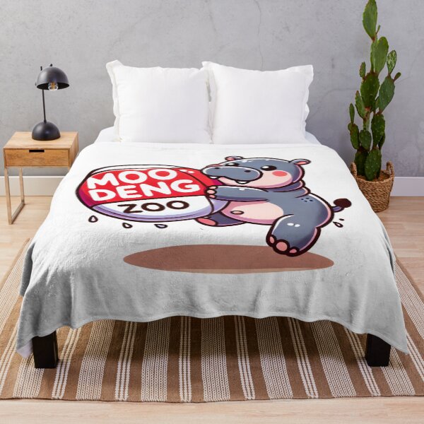 Item preview, Moo Deng Cute Hippo Playing with Zoo Ball Cartoon Design designed and sold by Pattamo1.