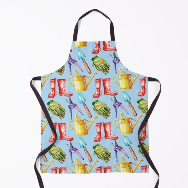 Item preview, Garden Tools Pattern Blue designed and sold by Katariina Purru.