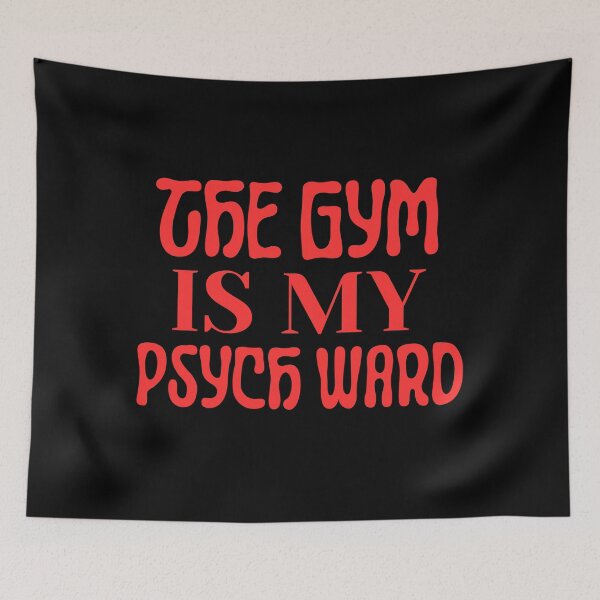Item preview, The Gym is My Psych Ward: Funny Fitness Workout Design with a Mental Health Twist designed and sold by DesignDazzles.