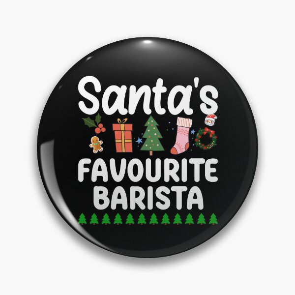 Artikelvorschau, Weihnachtsbarista-T-Shirt entworfen und verkauft von SeasonXpress.