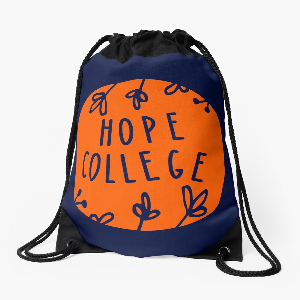 Hope College (floral circle) Drawstring Bag