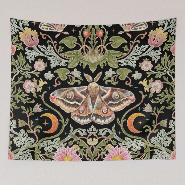 Artikelvorschau, Motte und Blume William Morris 157 entworfen und verkauft von Ghosture.