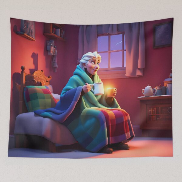 Item preview, Cold pensioner wrapped in blankets  designed and sold by Colin Bentham.