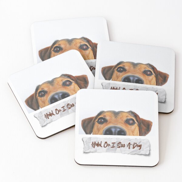 Item preview, hold on i see a dog designed and sold by DesignsbyFAJA.
