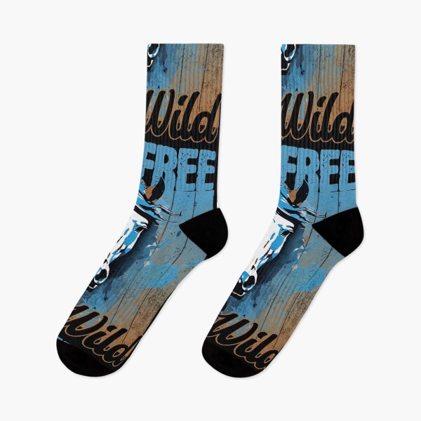 Item preview, RIDE FREE RUN WILD - BLUE BROWN WATERCOLOR HORSE designed and sold by justyna-s28.