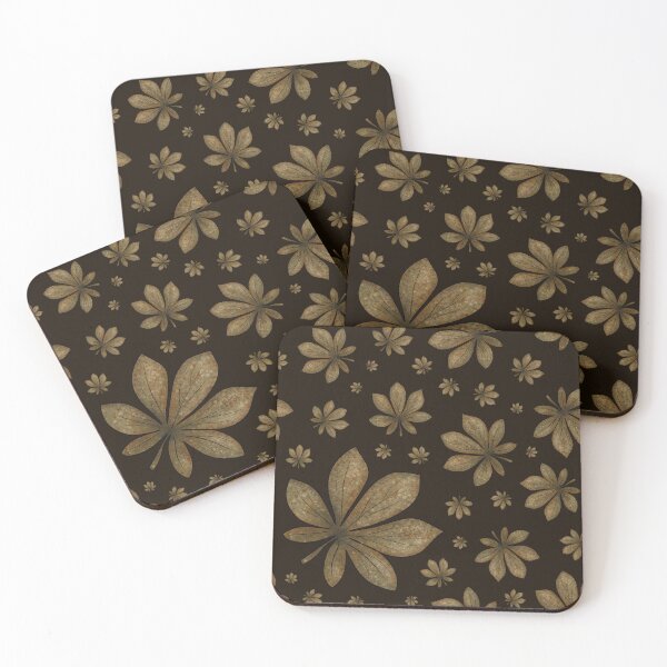 Item preview, Cute pattern of autumn chestnut leaves designed and sold by Cherevan.