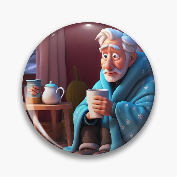 Item preview, Cold pensioner wrapped in blankets  designed and sold by Colin Bentham.