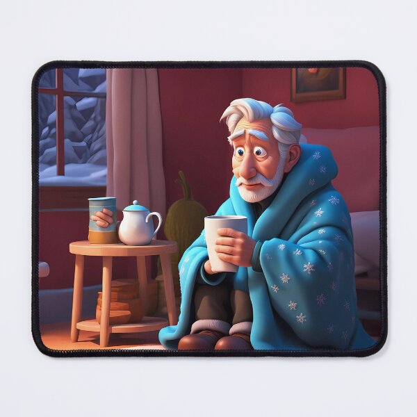 Item preview, Cold pensioner wrapped in blankets  designed and sold by Colin Bentham.
