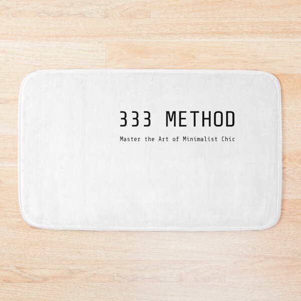 Item preview, 333 METHOD: Embrace Minimalism with Style, Unique designed and sold by villacreativa.