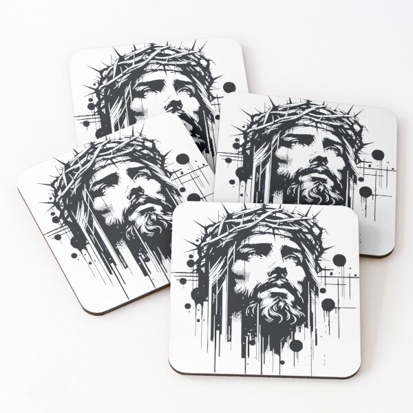 Item preview, Divine Jesus Christ Artwork – Spiritual Christian Art designed and sold by BubbleSpy.