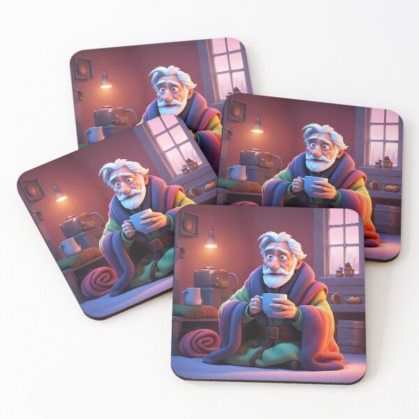 Item preview, Cold pensioner wrapped in blankets  designed and sold by Colin Bentham.