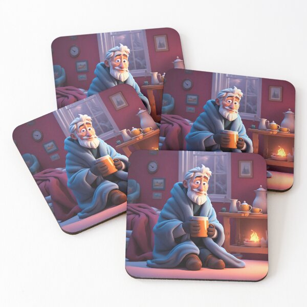 Item preview, Cold pensioner wrapped in blankets  designed and sold by Colin Bentham.