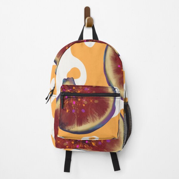 Item preview, Purple figs on an orange background with white spots designed and sold by Valeripva.