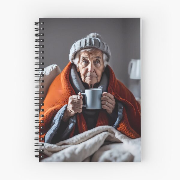 Item preview, Cold pensioner wrapped in blankets  designed and sold by Colin Bentham.