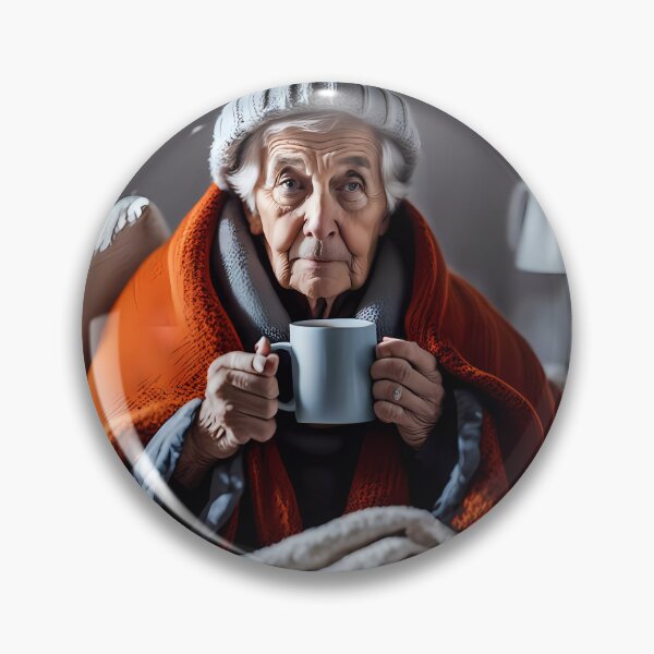 Item preview, Cold pensioner wrapped in blankets  designed and sold by Colin Bentham.
