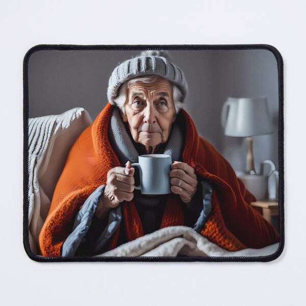 Item preview, Cold pensioner wrapped in blankets  designed and sold by Colin Bentham.