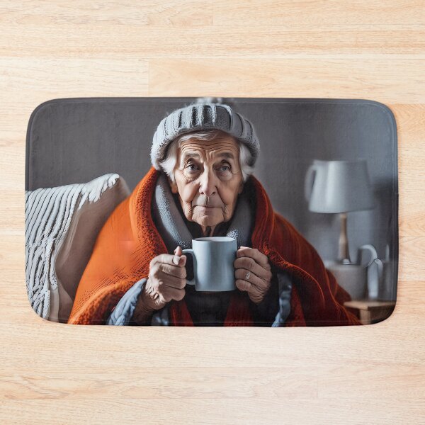 Item preview, Cold pensioner wrapped in blankets  designed and sold by Colin Bentham.