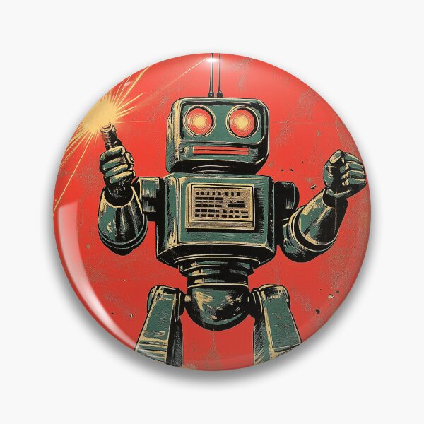 Artikelvorschau, Retro kosmischer Roboterkrieger entworfen und verkauft von shafranietz.