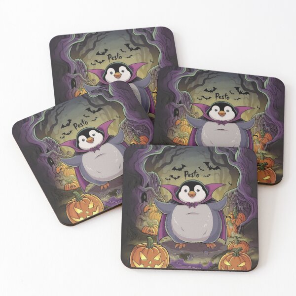 Item preview, Spooky Pesto the Penguin: Halloween Vampire Adventure designed and sold by Flowrena.