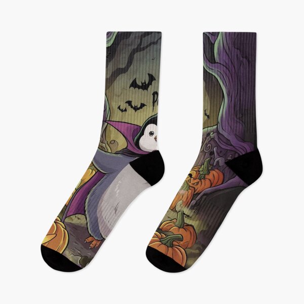 Item preview, Spooky Pesto the Penguin: Halloween Vampire Adventure designed and sold by Flowrena.